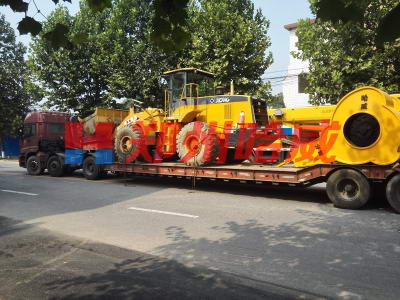 發往甯夏固原沖擊壓路(lù)機(jī)