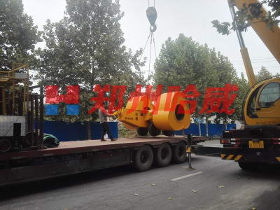 發往甘肅平涼沖擊壓路(lù)機(jī)