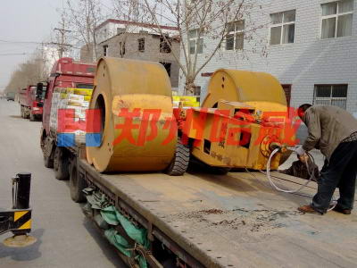 發往安徽合肥沖擊壓路(lù)機(jī)